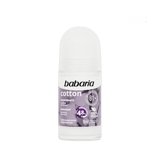 [668372] مام رولی ضد تعریق باباریا حاوی کتان پنبه Babaria Cotton حجم 50میل