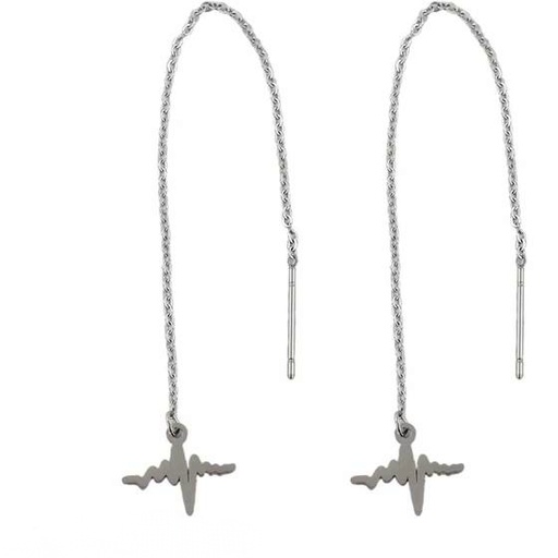 [690965] گوشواره بخیه ای مدل ضربان کد w-er-071