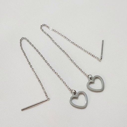 گوشواره بخیه ای مدل قلب کد w-er-060