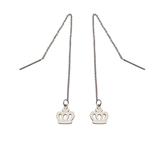 گوشواره بخیه ای مدل تاج کد w-er-059