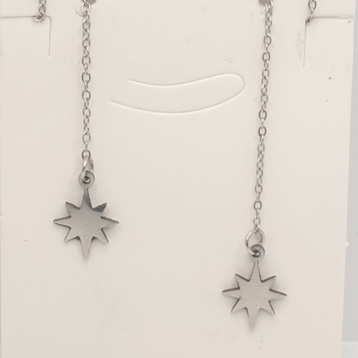 گوشواره بخیه ای طرح ستاره کد w-er-058