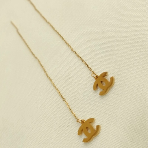 گوشواره بخیه ای مدل شنل کد w-er-057