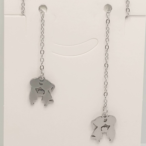 گوشواره بخیه ای مدل دختر و پسر کد w-er-055