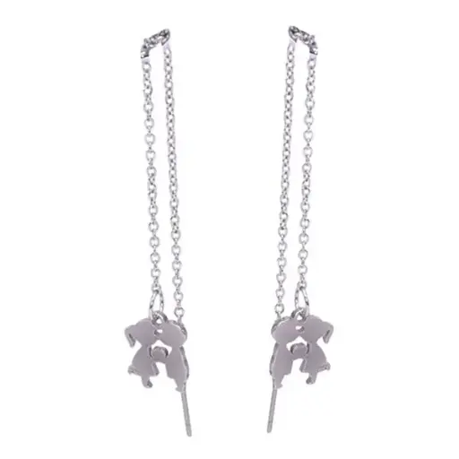 گوشواره بخیه ای مدل دختر و پسر کد w-er-055