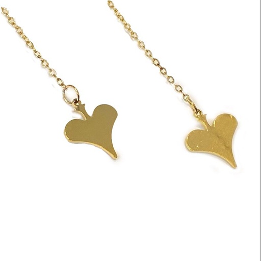 گوشواره بخیه ای مدل قلب کد w-er-053