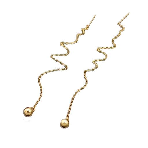 گوشواره بخیه ای مدل گوی کد w-er-051