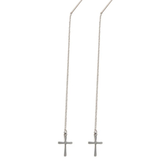 گوشواره بخیه ای مدل صلیب