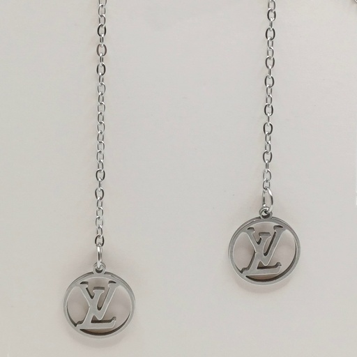 گوشواره بخیه ای مدل لویی ویتون کد w-er-018