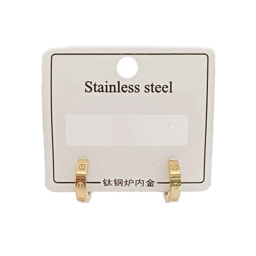 گوشواره حلقه‌ای مدل کارتیر کد w-er-089