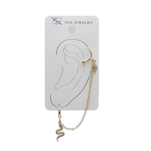 گوشواره ایرکاف زنجیری مدل مار کد-w-er-103