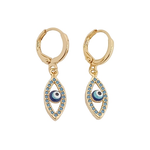 گوشواره اویزدار مدل چشم نظر کد w-er-137