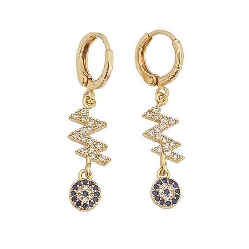 گوشواره اویزدار مدل چشم نظر کد w-er-141