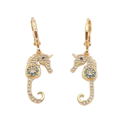 گوشواره اویزدار مدل اسب آبی کد w-er-166