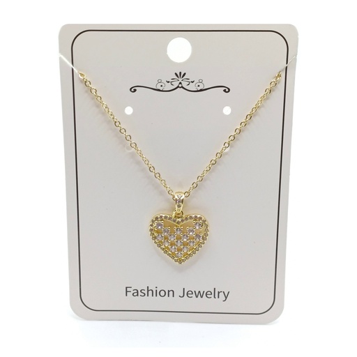 پلاک و زنجیر مدل قلب کد ne-w-08