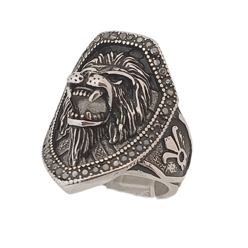 انگشتر مردانه مدل شیر کد rg-m-83