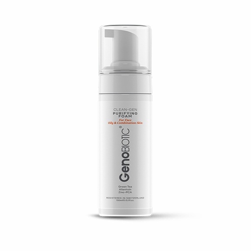 فوم شستشو کنترل چربی صورت ژنوبایوتیک مناسب پوست چرب و مختلط حجم 150میل