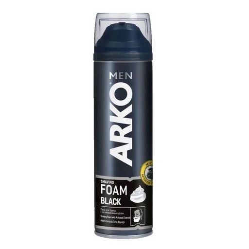 فوم اصلاح آرکو مدل Black انواع‌پوست 200میل 