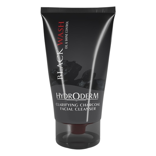 ژل شستشوی صورت پودر زغال هیدرودرم پوست‌چرب 150میل