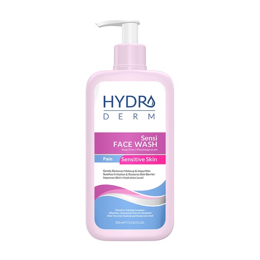 مایع شوینده صورت غیر صابونی هیدرودرم پوست‌حساس 350میل