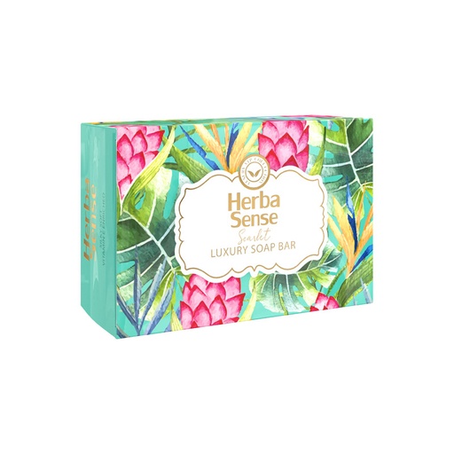 صابون شوینده‌ دست و صورت آردن هرباسنس با رایحه چای‌سبز مدل Scarlet وزن90گرم