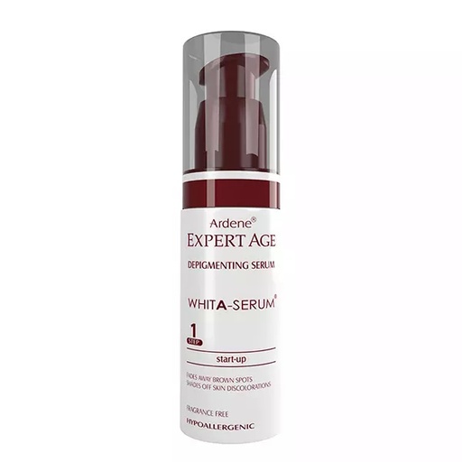 [190879] سرم روشن‌کننده Whita Serum آردن اکسپرت‌ایج مناسب لک‌های قهوه‌ای صورت، گردن، سینه و بدن 30میل