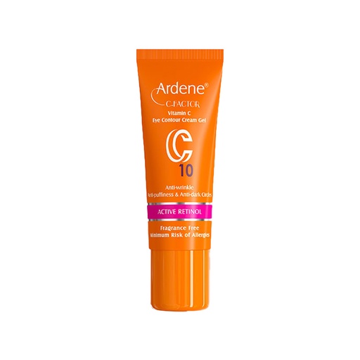 کرم ژل ضد تیرگی و چروک دورچشم C10 آردن سی‌فکتور انواع‌پوست 15گرم