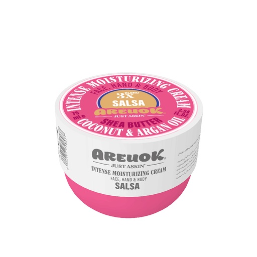 کرم رطوبت رسان پوست دست،صورت و بدن کاسه ای مدل salsa آریواُکی 75میل