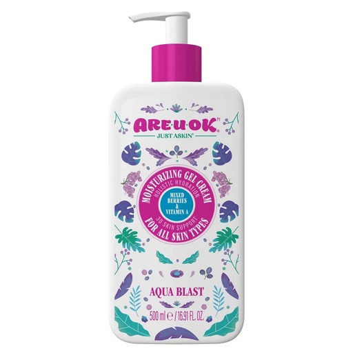 کرم ژل آبرسان حاوی عصاره تمشک-ویتامین A پمپی آریواُکی 500میل