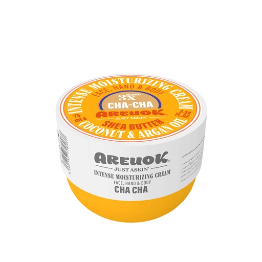 کرم رطوبت رسان پوست دست،صورت و بدن کاسه ای مدل cha-cha آریواُکی 75میل