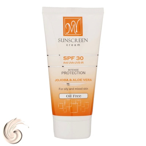 کرم ضد آفتاب فاقد چربی بی‌رنگ SPF30 مای پوست‌چرب و مختلط 50میل