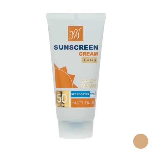 کرم ضد آفتاب ضد لک رنگی SPF50 فاقد چربی اسپات‌گارد مات ۴کاره مای مناسب انواع‌پوست 50میل