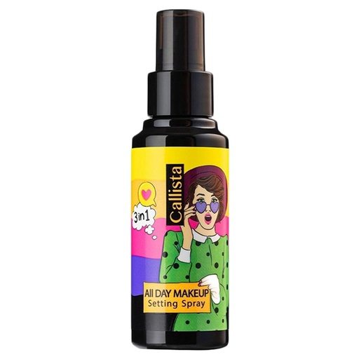 [180226] اسپری فیکساتور آرایش صورت کالیستا مدل All Day Makeup حجم 100میل