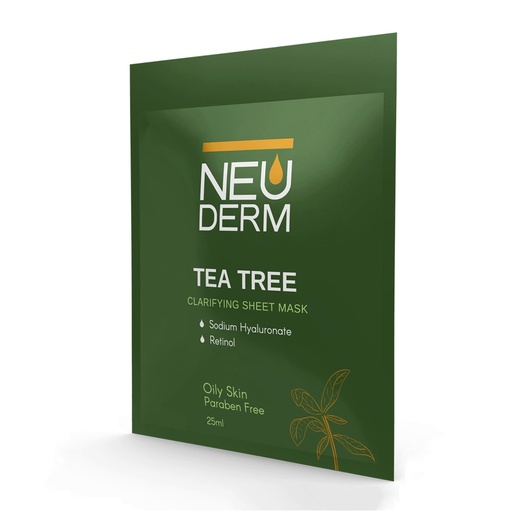 ماسک صورت حاوی عصاره درخت چای سبز نئودرم مناسب پوست‌چرب