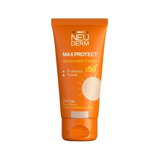 [191164] ضد آفتاب رنگی SPF50 فاقد چربی مکس پروتکت نئودرم مناسب پوست‌چرب 50میل-رنگ‌طبیعی