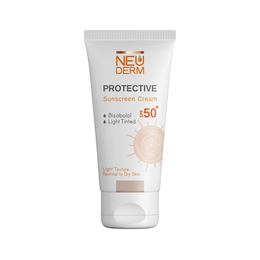 [191170] کرم ضد آفتاب رنگی SPF50 هایلی پروتکتیو نئودرم مناسب پوست‌‌نرمال تا خشک و حساس 50میل-رنگ‌طبیعی