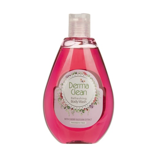 شامپو بدن خوشبو کننده درماکلین حاوی عصاره شکوفه گیلاس 300میل