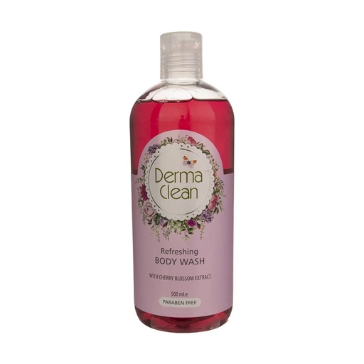 شامپو بدن خوشبو کننده درماکلین حاوی عصاره شکوفه گیلاس 500میل