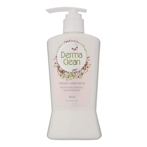 مایع دستشویی کرمی درماکلین مدل آرگان و عصاره ابریشم 300میل