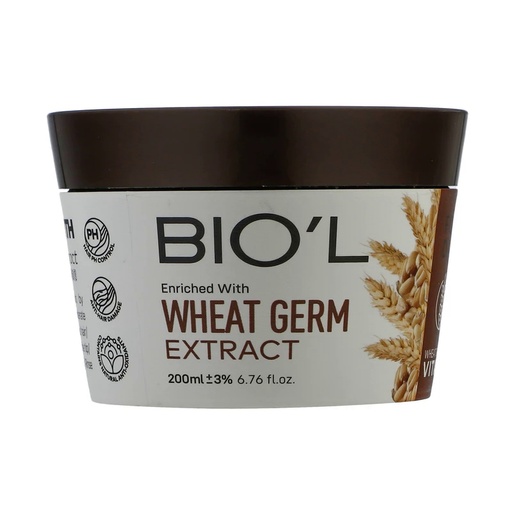 ماسک مو بیول مدل جوانه گندم مناسب موهای خشک و آسیب دیده حجم 200 میل 