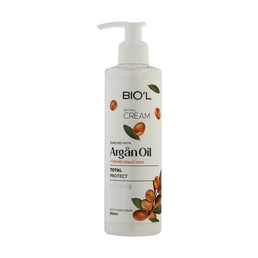 [191786] کرم مرطوب کننده بیول مدل ARGAN OIL مناسب پوست خیلی خشک حجم 250 میل