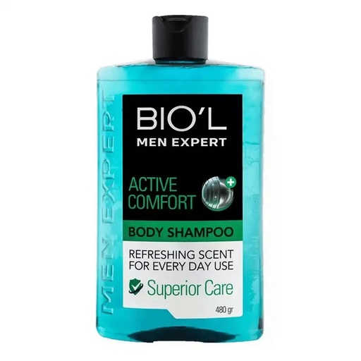 شامپو بدن بیول مدل ACTIVE COMFORT مناسب انواع پوست حجم 480 میل