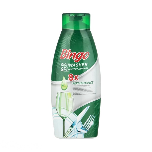 ژل ماشین ظرفشویی بینگو مدل 8x وزن 900 گرم