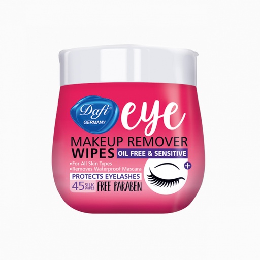 دستمال مرطوب پاک کننده چشم دافی بسته 45 عددی 