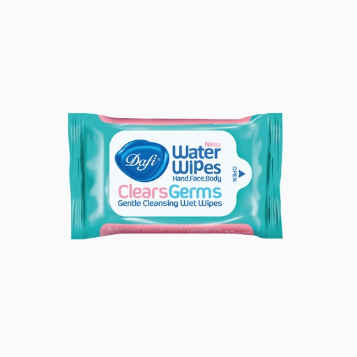 دستمال مرطوب پاک کننده دست و صورت آنتی باکتریال دافی بسته 12 عددی