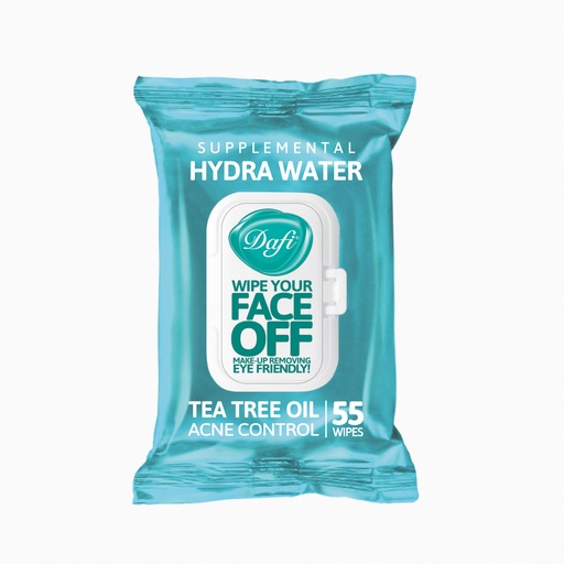 [191904] دستمال مرطوب درب دار دافی مدل HYDRA WATER بسته 55 عددی