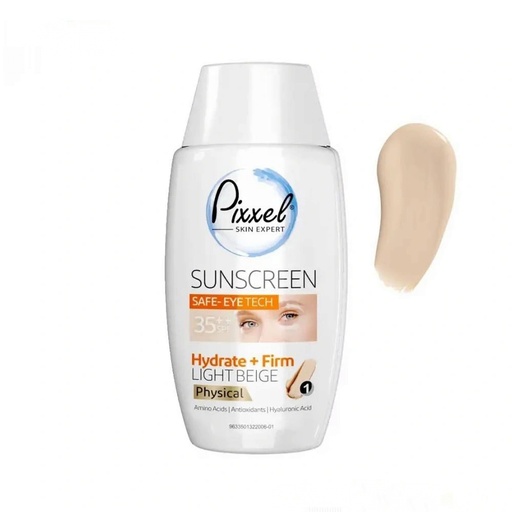 کرم ضدآفتاب رنگی پیکسل با SPF35، مدل physical مناسب انواع پوست حجم 50 میل-بژ روشن