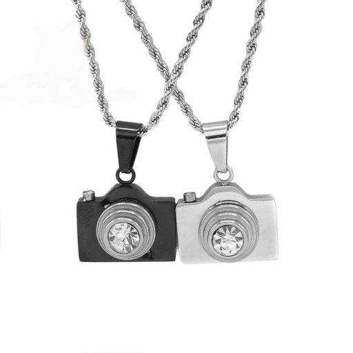 پلاک ست دو تیکه استیل مدل دوربین