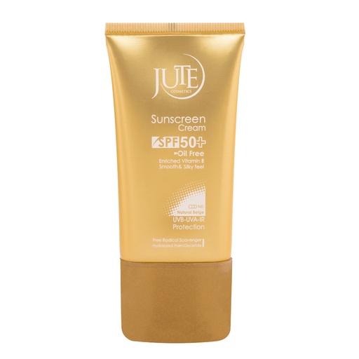 [192122] کرم ضد آفتاب SPF50 ژوت مناسب پوست چرب حجم 40 میل-بژ طبیعی