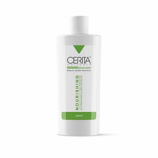 شامپو تقویت کننده پروتئین جوانه گندم سریتا مناسب انواع مو حجم 200 میل 