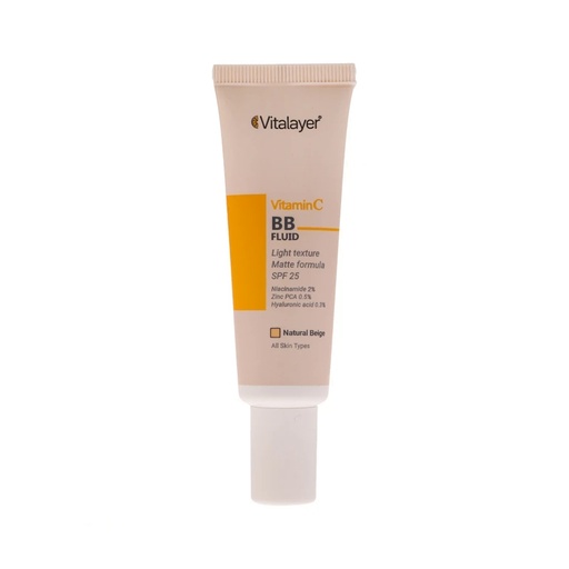 [192258] کرم پودر BB ویتالیر مدل Vitamin C حجم 30 میل-نچرال بژ